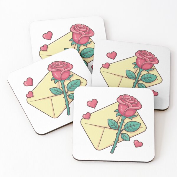 Item preview, Love Letter with Rose Cute Romantic Art designed and sold by MonkiFlipp.