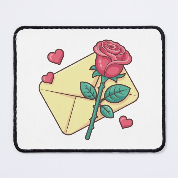 Item preview, Love Letter with Rose Cute Romantic Art designed and sold by MonkiFlipp.