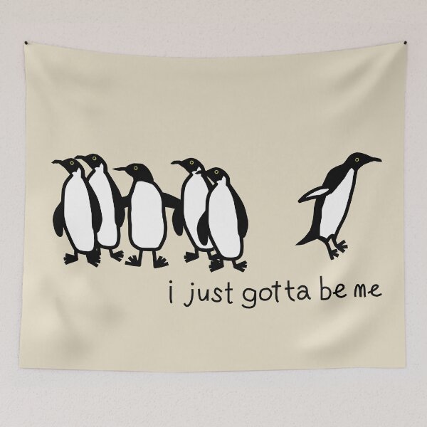 Item preview, Penguin I Just Gotta Be Me designed and sold by ellenhenry.