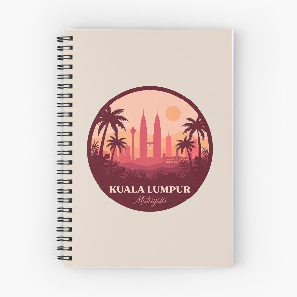 Item preview, Kuala Lumpur Malaysia Retro Badge, Petronas Twin Towers Cityscape designed and sold by InvestingRoad.
