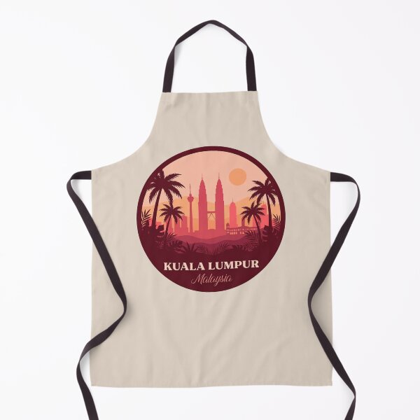 Item preview, Kuala Lumpur Malaysia Retro Badge, Petronas Twin Towers Cityscape designed and sold by InvestingRoad.