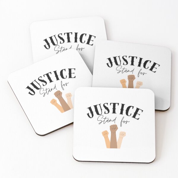 Item preview, Stand for Justice Raised Fists BLM Equality Diversity No Justice No Peace anti racism  designed and sold by Like it.