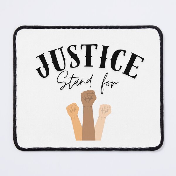 Item preview, Stand for Justice Raised Fists BLM Equality Diversity No Justice No Peace anti racism  designed and sold by Like it.