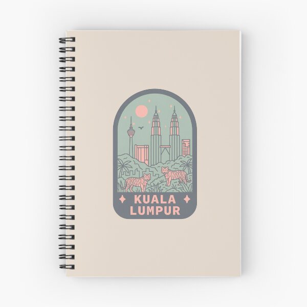 Item preview, Kuala Lumpur Malaysia Retro Badge, Petronas Twin Towers Cityscape designed and sold by InvestingRoad.