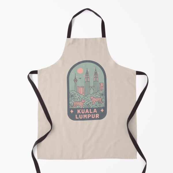 Item preview, Kuala Lumpur Malaysia Retro Badge, Petronas Twin Towers Cityscape designed and sold by InvestingRoad.