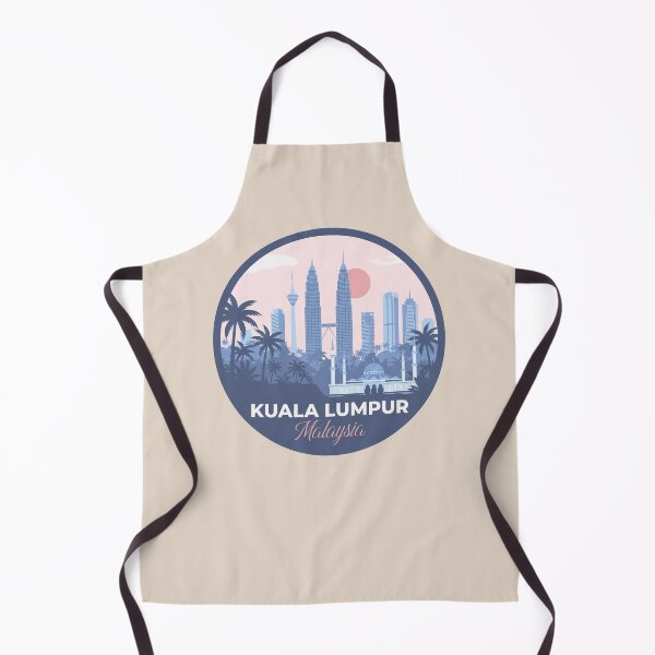 Item preview, Kuala Lumpur Malaysia Retro Badge, Petronas Twin Towers Cityscape designed and sold by InvestingRoad.