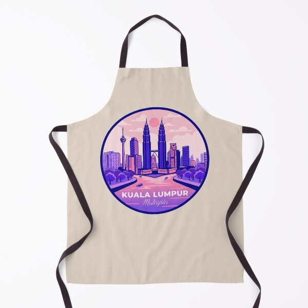 Item preview, Kuala Lumpur Malaysia Retro Badge, Petronas Twin Towers Cityscape designed and sold by InvestingRoad.