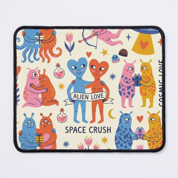 Item preview, Be My Alien Cosmic Love Cute Sci-Fi Montage designed and sold by zzz888.