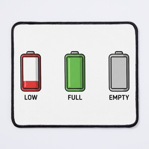 Item preview, Cute Mood Battery & Energy Level Icons - Social Battery Tracker designed and sold by NonditStudio.