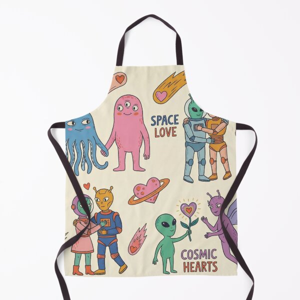Item preview, Space Love Cosmic Hearts Cute Alien Couples Montage designed and sold by zzz888.