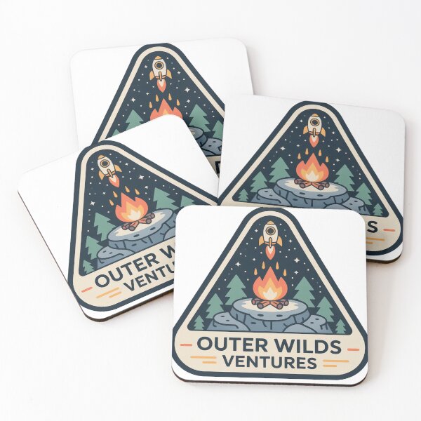 Item preview, Outer Wilds Ventures Emblem – Cosmic Exploration & Campfire Symbol designed and sold by C3J7.