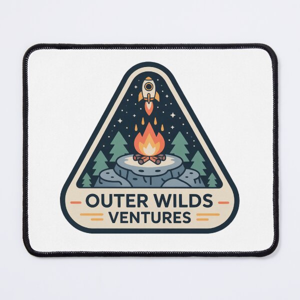 Item preview, Outer Wilds Ventures Emblem – Cosmic Exploration & Campfire Symbol designed and sold by C3J7.