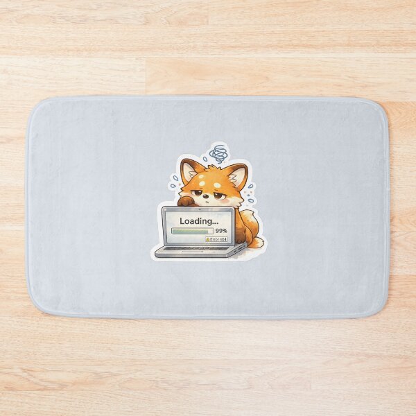 Item preview, Loading 99% Error 404 Cute Fox designed and sold by Still Breathing Studio.