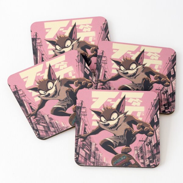 Item preview, "Tokyo Driftwolf: Snarl, Flip, Repeat" designed and sold by Print Fiction.