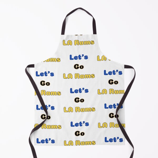 Item preview, Let's Go LA Rams Sports Football TShirt Fun Posters Blue Socks Yellow Black Stickers Prints Wall Art Magnet Coffee Cup Home Decoration Work School Home Office Stationary Redbubble Shop designed and sold by Saritas Boutique Shop.