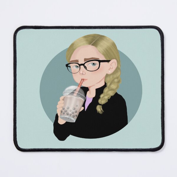 Item preview, Mel King and her boba tea designed and sold by ellealsopaints.
