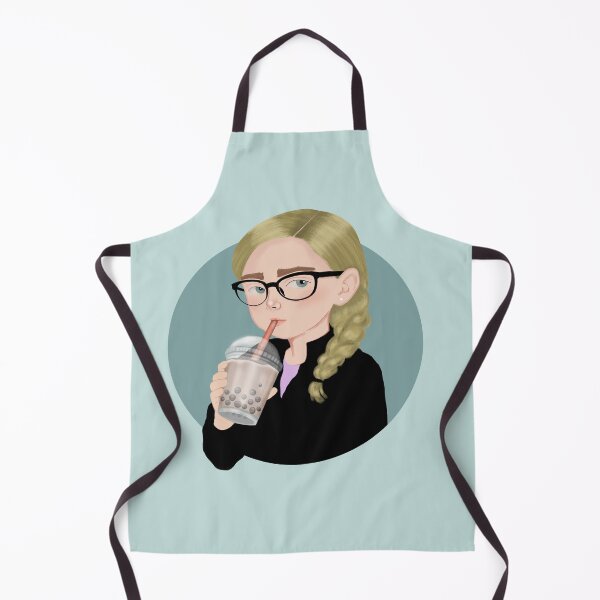 Item preview, Mel King and her boba tea designed and sold by ellealsopaints.