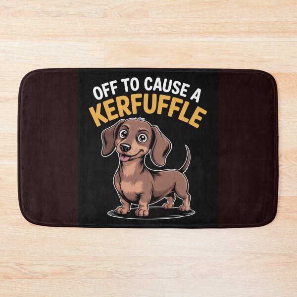 Item preview, Off to Cause A Kerfuffle Dachshund Shirt – Funny Dachshund Lover Tee designed and sold by Viktorio Art Shop.