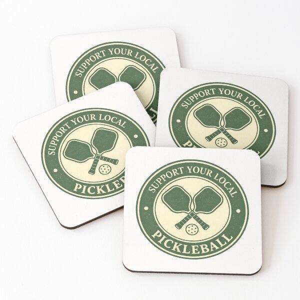 Item preview, Support Your Local Pickleball Courts Retro Club Badge designed and sold by Zek2552.