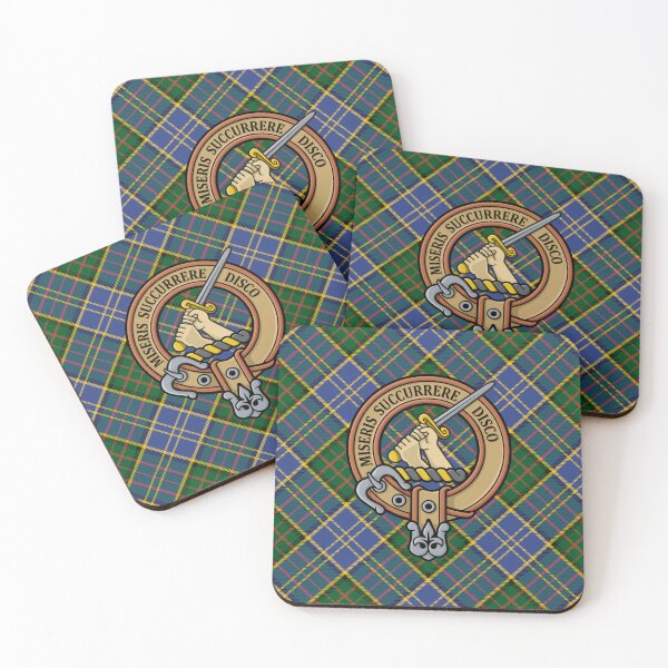 Item preview, Clan MacMillan Crest over Hunting Tartan designed and sold by sifis.