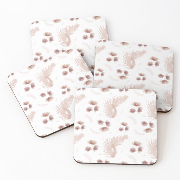 Item preview, Gentle Watercolor Boho Pattern with Flowers and Feathers designed and sold by LYAN-STORE.