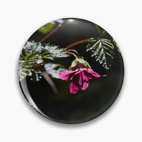 Item preview, Shadowy Salmonberry Flower and Green Leaves designed and sold by couragesings.