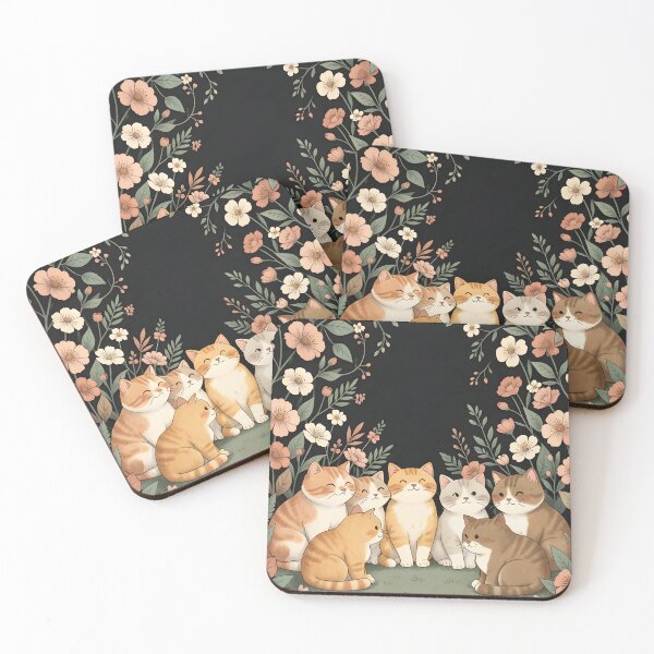 Item preview, Enchanted Garden Cat Gathering designed and sold by CharlieDesings.