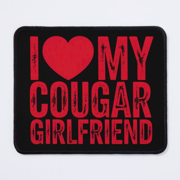 Item preview, I Love My Cougar Girlfriend Heart Valentine Couple Men designed and sold by ZACK ART.