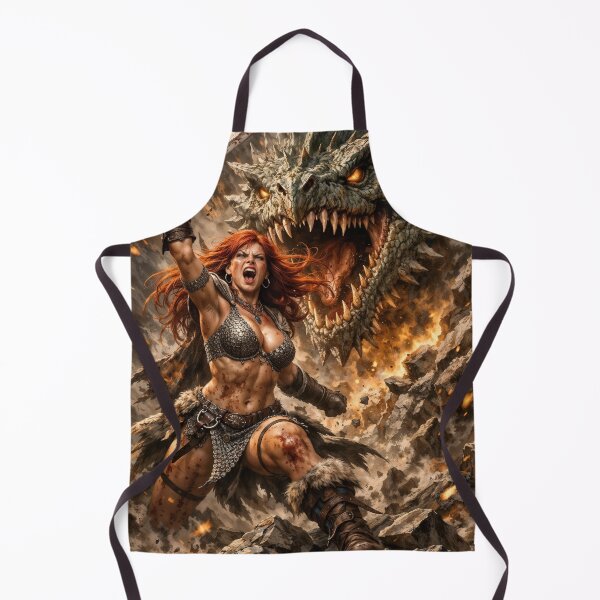 Item preview, Red Sonja - Dragonbreak Fury designed and sold by Samantha AI Artist.