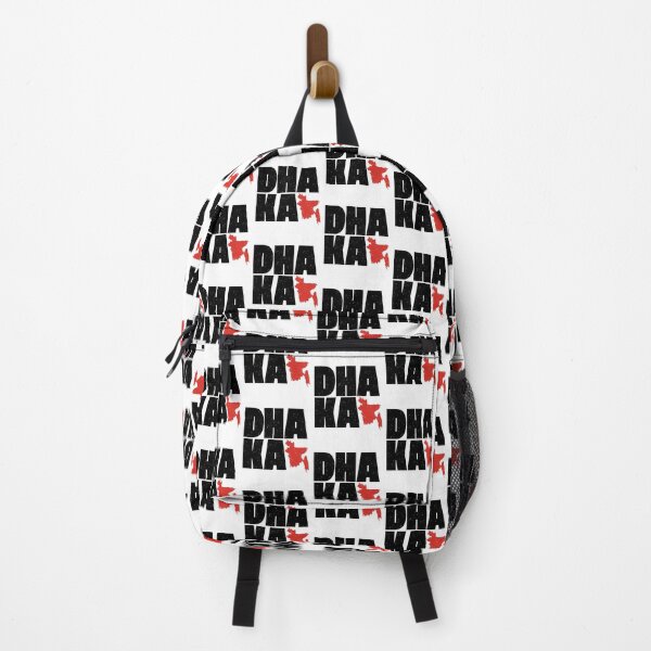 Item preview, DHAKA Bangladesh Word Large text print and Map of country (black & red) designed and sold by dezanli.