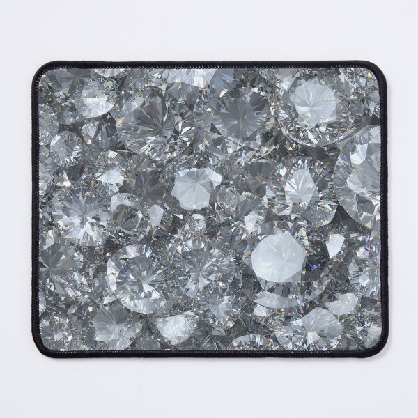 Item preview, Brilliant Cut Diamond Cluster Seamless Texture With Clear Crystals, Sparkling Gems, Luxury Shine And Jewel Bling designed and sold by meganohm.