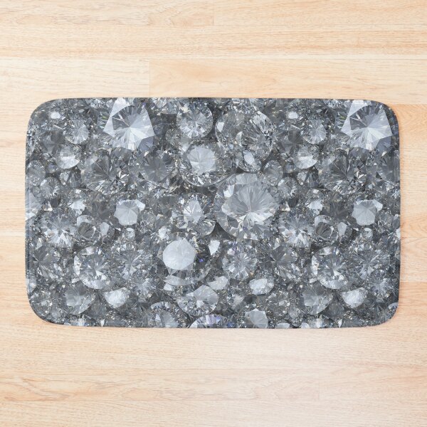 Item preview, Brilliant Cut Diamond Cluster Seamless Texture With Clear Crystals, Sparkling Gems, Luxury Shine And Jewel Bling designed and sold by meganohm.