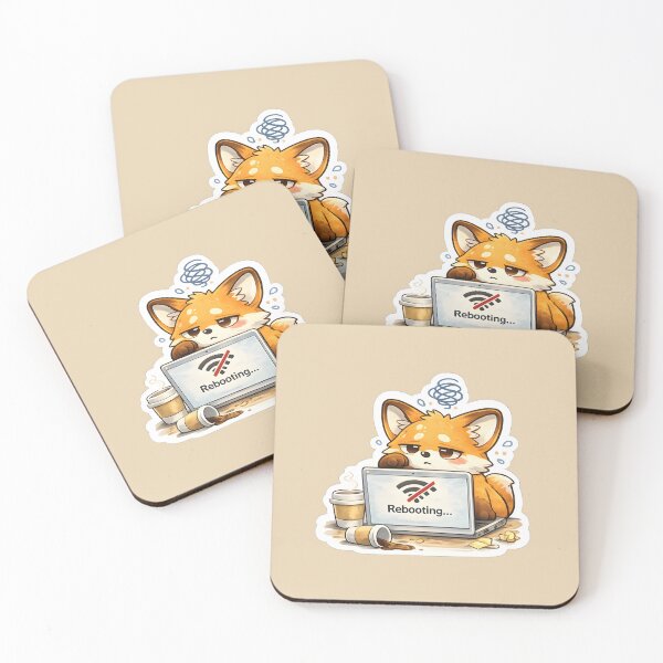 Item preview, Rebooting Fox WiFi Down Work Meme designed and sold by Still Breathing Studio.