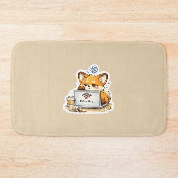 Item preview, Rebooting Fox WiFi Down Work Meme designed and sold by Still Breathing Studio.