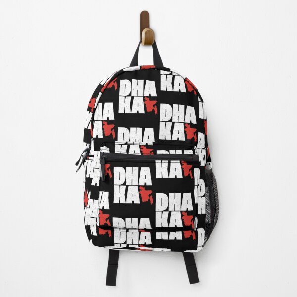 Item preview, DHAKA Bangladesh Word Large text print and Map of country (white & red) designed and sold by dezanli.