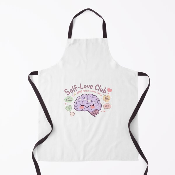 Item preview, Self-Love Club ADHD Brain Valentine Sticker designed and sold by OrikuStudio.
