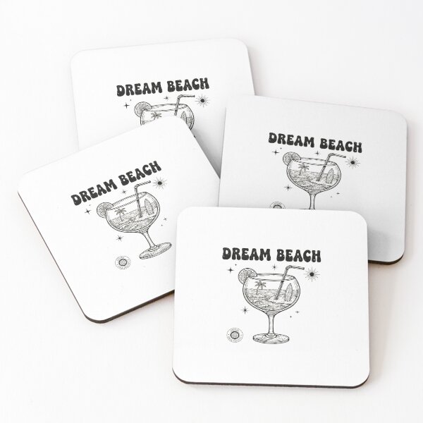 Item preview, Dream Beach Line Art — Vintage Surf Cocktail Minimalist Illustration designed and sold by Colorful-Garden.