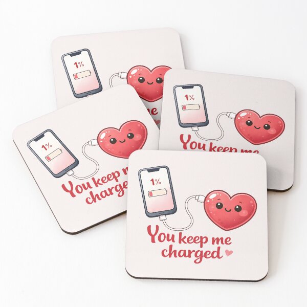 Item preview, You Keep Me Charged-Valentine Day designed and sold by Bluepineart.