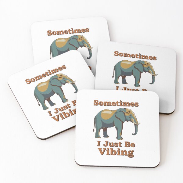 Item preview, Sometimes I Just Be Vibing Elephant Funny Retro Meme Vintage designed and sold by Evaevonechi.