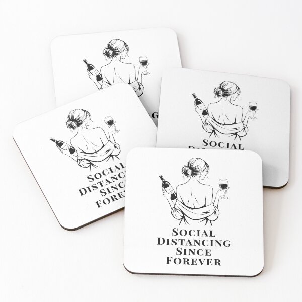 Item preview, Social Distancing Since Forever – Introvert Humor Quote designed and sold by MK-Charlie.