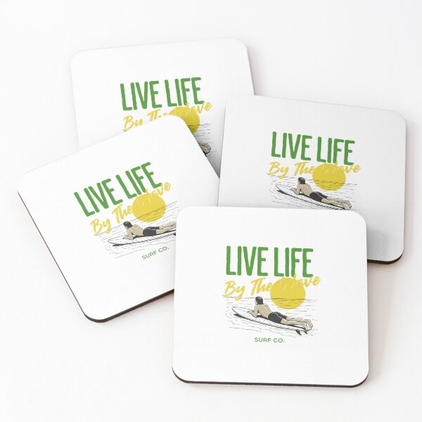 Item preview, Live Life By The Wave — Retro Surfer Illustration | Vintage Beach Vibes designed and sold by Colorful-Garden.