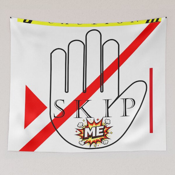 Item preview, Don’t Skip Me – Bold Warning Street Art Design designed and sold by IMPACT MODE.