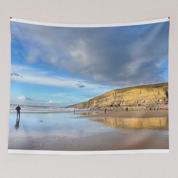 Item preview, Dunraven Bay in Winter Sunshine designed and sold by Violaman.