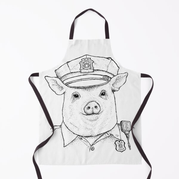 Item preview, To Protect and Serve - Pig Portrait designed and sold by wbhny.
