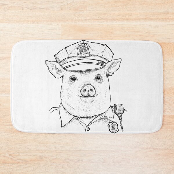 Item preview, To Protect and Serve - Pig Portrait designed and sold by wbhny.