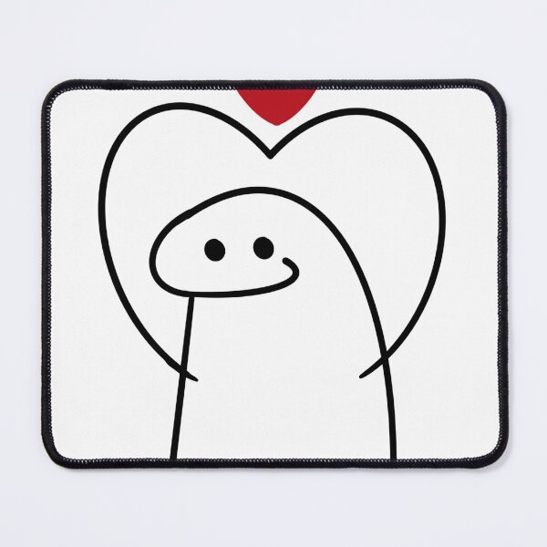 Item preview, Cute Flork Meme Hug Heart Line Art designed and sold by LYAN-STORE.