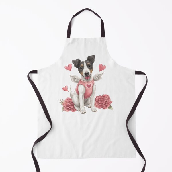 Item preview, Watercolor smooth fox terrier angel dog designed and sold by olenapetol.