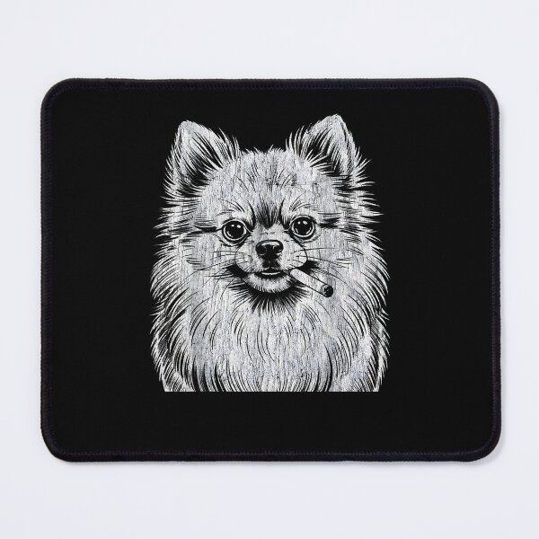 Item preview, Funny Smoking Pomeranian Vintage Y2K Grunge Dog Graphic Tee designed and sold by NinigFox.