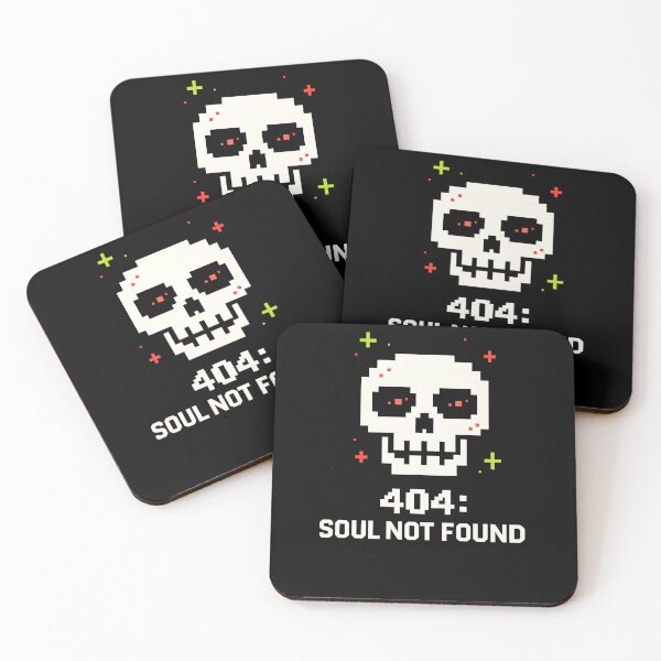 Item preview, 404 Soul Not Found – Dark Tech Humor designed and sold by Cool Geeks.