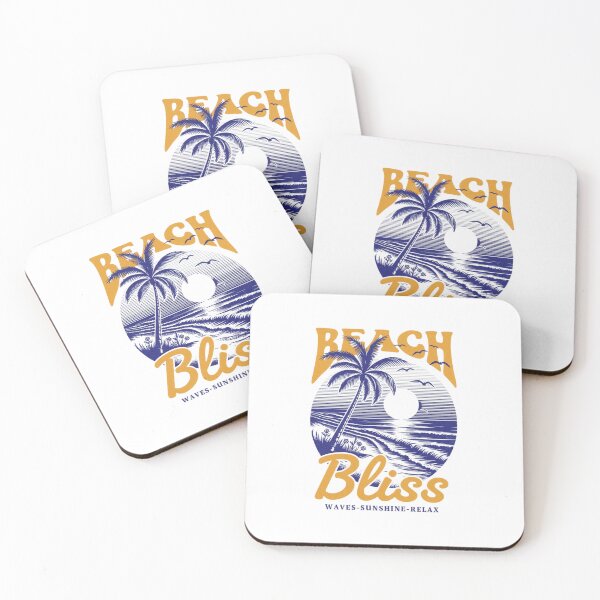 Item preview, Retro Beach Bliss Illustration — Vintage Sunset Palm Tree Waves Design designed and sold by Colorful-Garden.